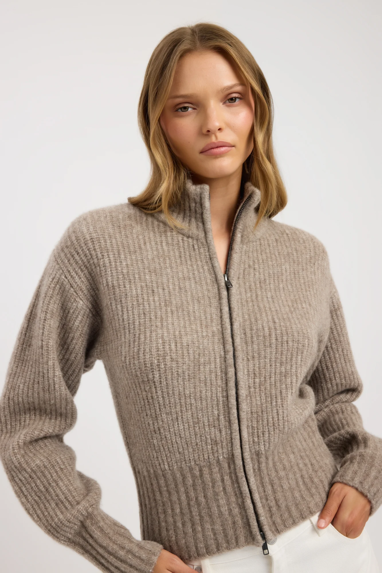 Irina Zip Cardigan - Image 4